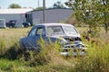 Old car at rural lot in Fairland Oklahoma Royalty Free Stock Photo