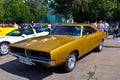 Old car show on Retrofest. Dodge Charger Royalty Free Stock Photo