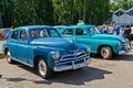 Old car show on Retrofest. GAZ M-20 Pobeda Royalty Free Stock Photo