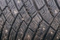 Grid car tire texture background. Royalty Free Stock Photo