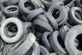 Old car Tyres Royalty Free Stock Photo