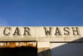 Old car wash sign Royalty Free Stock Photo