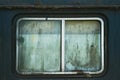 Old car window with rust Royalty Free Stock Photo