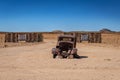 Old car wreck in Namib-Naukluft National Park, Namibia Royalty Free Stock Photo