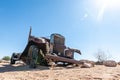 Old car wrecks in Namibia Royalty Free Stock Photo