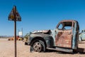 Old car wrecks in Namibia Royalty Free Stock Photo