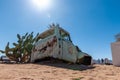 Old car wrecks in Namibia Royalty Free Stock Photo