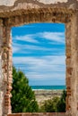 Old carabineer barracks on Prat de Llobregat, Barcelona, Catalonia, Spain.