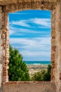 Old carabineer barracks on Prat de Llobregat, Barcelona, Catalonia, Spain.