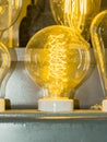 Old carbon light bulb Filament Royalty Free Stock Photo