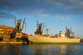 Old cargo vessel Royalty Free Stock Photo