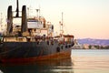 Old cargo vessel Royalty Free Stock Photo