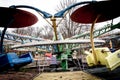 Old Carousel in dendro park, Kropyvnytskyi, Ukraine.