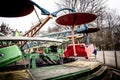 Old Carousel in dendro park, Kropyvnytskyi, Ukraine.