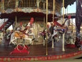 Old Carousel - horses Royalty Free Stock Photo