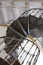 Old Carpano vermouth factory at Eataly, turin Italy. Photo shows spiral stairs and detail of original architecture.
