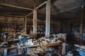 The old carpenter`s workshop Royalty Free Stock Photo