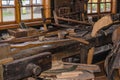 Old carpenter workshop Royalty Free Stock Photo