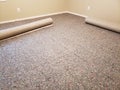 An old carpet replace in the bedroom background Royalty Free Stock Photo