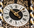 OLD CARRIAGE CLOCK Royalty Free Stock Photo