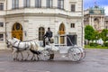 Old carriage touristic attraction in Vienna, Austria Royalty Free Stock Photo