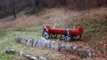 Old carriages decoratively painted