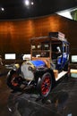 Old cars exhibit in the Mercedes-Benz museum in Stuttgart Royalty Free Stock Photo