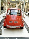 Old cars exhibition, small BMW Isetta