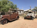 Old cars at historic Route66