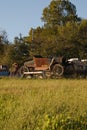 Old jalopy on a trailer Royalty Free Stock Photo
