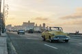 Old cars in Malecon, La Havana, Cuba