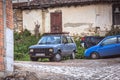 Old cars in Ohrid Old Town Royalty Free Stock Photo