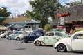 Old cars in a row Royalty Free Stock Photo