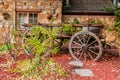 Old cart in the town of Hahndorf Royalty Free Stock Photo