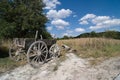 Old Cart Wooden In A Rural Scene