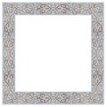Old carved stone frame, on white background for easy selection