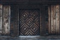 Old carved traditional Norwegian door