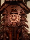 Old Carved Wooden Cuckoo Clock