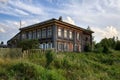 Old carved wooden house. in the ancient village of Visim, Sverdlovsk region, Urals, Russia Royalty Free Stock Photo