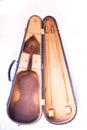 Old case violin i Royalty Free Stock Photo