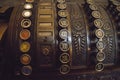 Old cash register detail Royalty Free Stock Photo