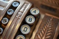 Old cash register machine Royalty Free Stock Photo