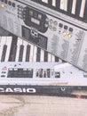 Old Casio keyboard Profi music Royalty Free Stock Photo