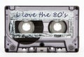Old cassette tape isolated Royalty Free Stock Photo