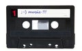 Old cassette tape isolated Royalty Free Stock Photo