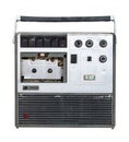 Old cassette tape recorder Royalty Free Stock Photo