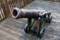Old cast iron cannon