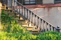 Old cast iron stairs Royalty Free Stock Photo