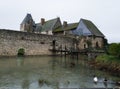 Old castle along water