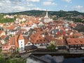 Old castle of cesky krumlov in Czechia Royalty Free Stock Photo